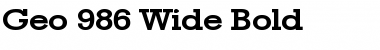 Download Geo 986 Wide Bold Font Title Preview