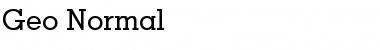 Download Geo Normal Font Title Preview
