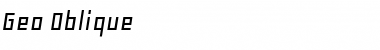 Download Geo Oblique Font Title Preview