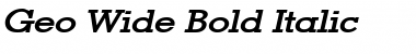 Download Geo Wide Bold Italic Font Title Preview