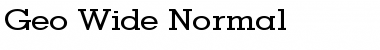 Download Geo Wide Normal Font Title Preview