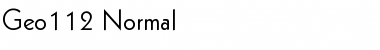 Download Geo112 Normal Font Title Preview