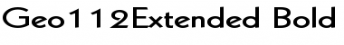 Download Geo112Extended Bold Font Title Preview