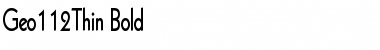 Download Geo112Thin Bold Font Title Preview
