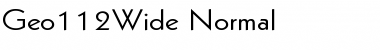 Download Geo112Wide Normal Font Title Preview