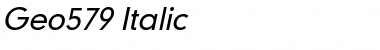 Download Geo579 Italic Font Title Preview