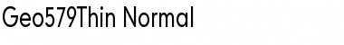Download Geo579Thin Normal Font Title Preview