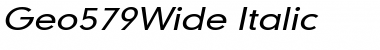 Download Geo579Wide Italic Font Title Preview