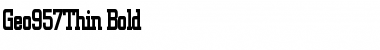 Download Geo957Thin Bold Font Title Preview