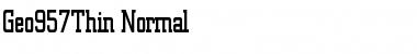 Download Geo957Thin Normal Font Title Preview