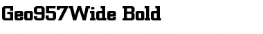 Download Geo957Wide Bold Font Title Preview