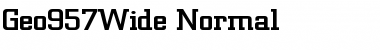 Download Geo957Wide Normal Font Title Preview
