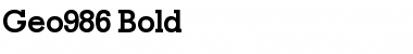 Download Geo986 Bold Font Title Preview