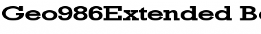Download Geo986Extended Bold Font Title Preview