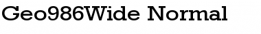 Download Geo986Wide Normal Font Title Preview