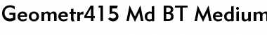 Download Geometr415 Md BT Medium Font Title Preview