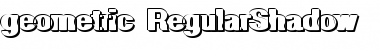 Download geometric RegularShadow Font Title Preview