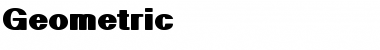 Download Geometric Regular Font Title Preview