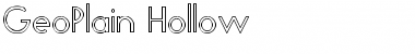 Download GeoPlain Hollow Regular Font Title Preview