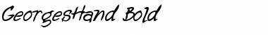 Download GeorgesHand Bold Font Title Preview
