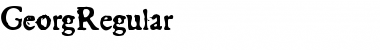 Download Georg Medium Font Title Preview