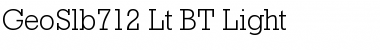 Download GeoSlb712 Lt BT Light Font Title Preview