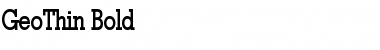 Download GeoThin Bold Font Title Preview