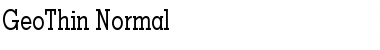 Download GeoThin Normal Font Title Preview
