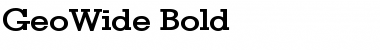 Download GeoWide Bold Font Title Preview