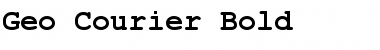Download Geo_Courier Bold Font Title Preview