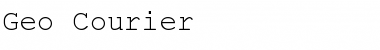 Download Geo_Courier Regular Font Title Preview