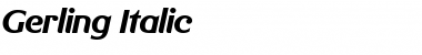 Download Gerling Italic Font Title Preview