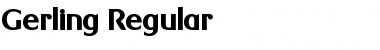 Download Gerling Regular Font Title Preview