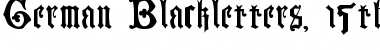 Download German Blackletters, 15th c. Regular Font Title Preview