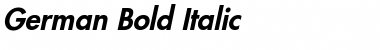 Download German Bold Italic Font Title Preview