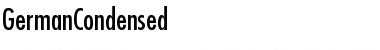 Download GermanCondensed Regular Font Title Preview