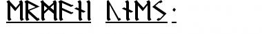 Download Germanic Runes-1 Regular Font Title Preview