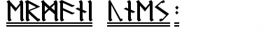 Download Germanic Runes-2 Regular Font Title Preview