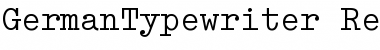 Download GermanTypewriter Regular Font Title Preview
