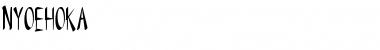 Download NYOEHOKA Regular Font Title Preview