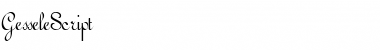 Download GesseleScript Regular Font Title Preview