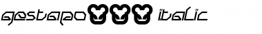 Download gestapo001 Italic Font Title Preview