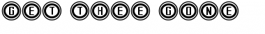 Download Get Thee Gone Regular Font Title Preview