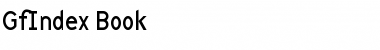 Download GfIndex-Book Book Font Title Preview