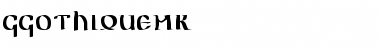 Download GGothiqueMK Regular Font Title Preview