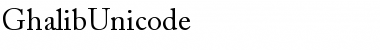 Download Ghalib Unicode Regular Font Title Preview