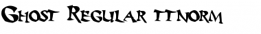 Download Ghost Regular Font Title Preview