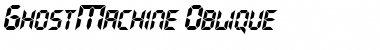 Download GhostMachine Oblique Font Title Preview
