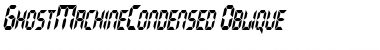 Download GhostMachineCondensed Oblique Font Title Preview