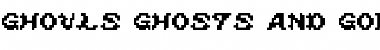 Download ghouls ghosts and goblins Regular Font Title Preview